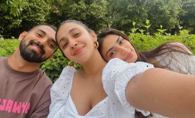 Athiya Shetty And KL Rahul Bump Into Akansha Ranjan Kapoor In Germany. Three’s A Merry Crowd!