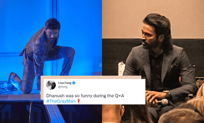 Dhanush Makes Everyone Giggle During The Q&A At ‘The Gray Man’ Screening. This Is Why We Stan Our Introvert King