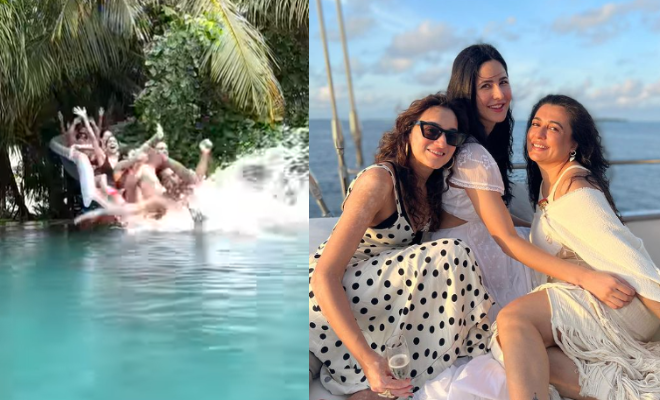 Katrina Kaif Is Sliding Into The Pool With Her Friends In Maldives. And We’re Sliding Deeper Into Our Monday Blues