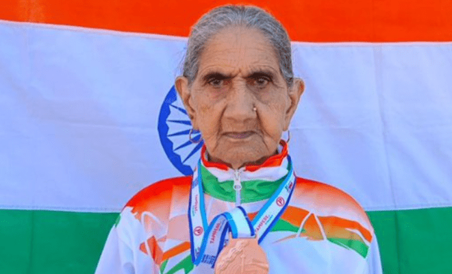 94 YO Bhagwani Devi Dagar Won 2 Bronze Medals At The World Masters Athletics Championships. She Is Making Us Feel Old!
