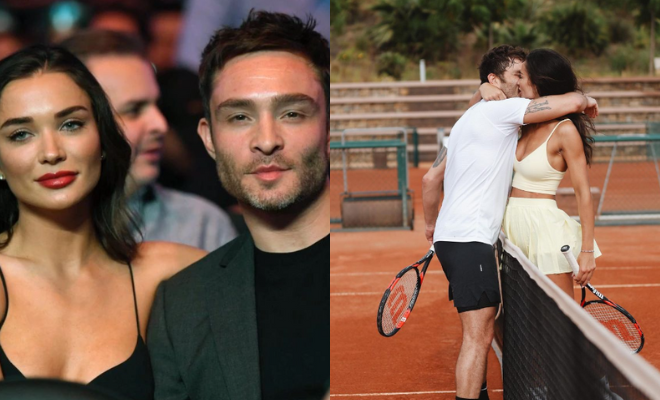Amy Jackson And Ed Westwick Show PDA On The Tennis Court On Their Spain Retreat. Muy Caliente!