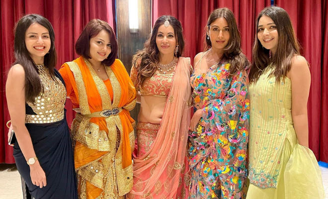 Surbhi Chandna, Shrenu Parikh, Mansi Srivastava, And Nehalaxmi Iyer Arrive In Style At ‘Ishqbaaz’ Co-Actor Mreenal Deshraj’s Wedding Reception