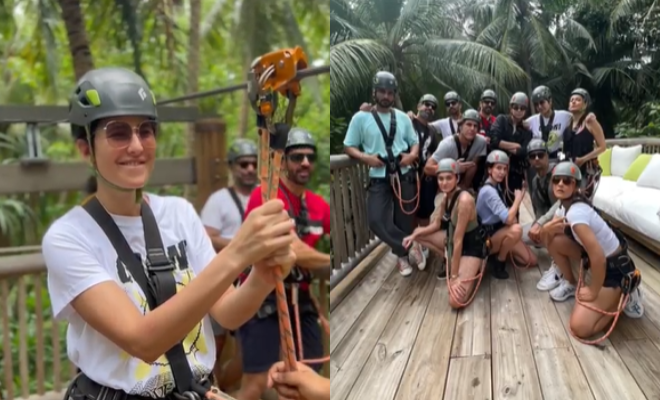 Watch Katrina Kaif, Vicky Kaushal And Their Friends Ziplining Their Way To A Fun Time In The Maldives