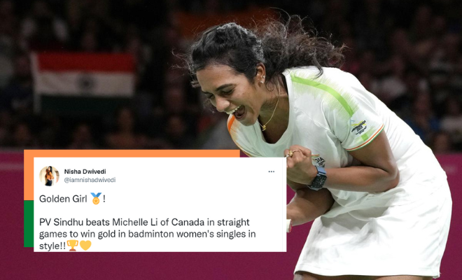 Twitter Is Full Of Pride After PV Sindhu Wins Gold In CWG 2022 Against Canada’s Michelle Li