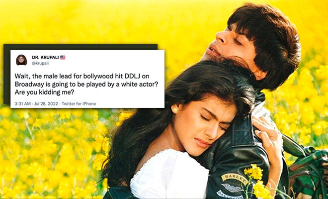 Twitter Is Not Happy With The Cast Of ‘Dilwaale Dulhaniya Le Jayenge’ Broadway Musical. They Have A Point! Twitter Is Not Happy With The Cast Of ‘Dilwaale Dulhaniya Le Jayenge’ Broadway Musical. They Have A Point!