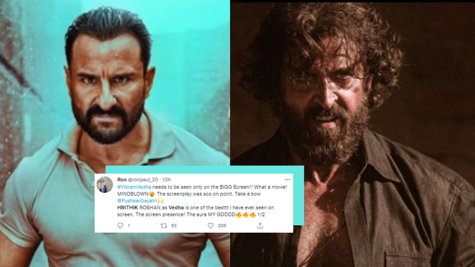 Twitter Reviews Of ‘Vikram Vedha’ Are Collectively Simping Over Hrithik Roshan. Totally Understandable!