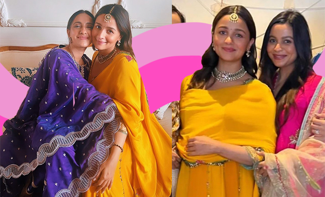 Alia Bhatt’s Marigold Maternity Look For Her Intimate Baby Shower Is Her Version Of Kesariya Ishq