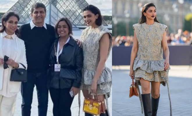 Deepika Padukone Attended Paris Fashion Week In A Structured Louis Vuitton Look With Her Parents