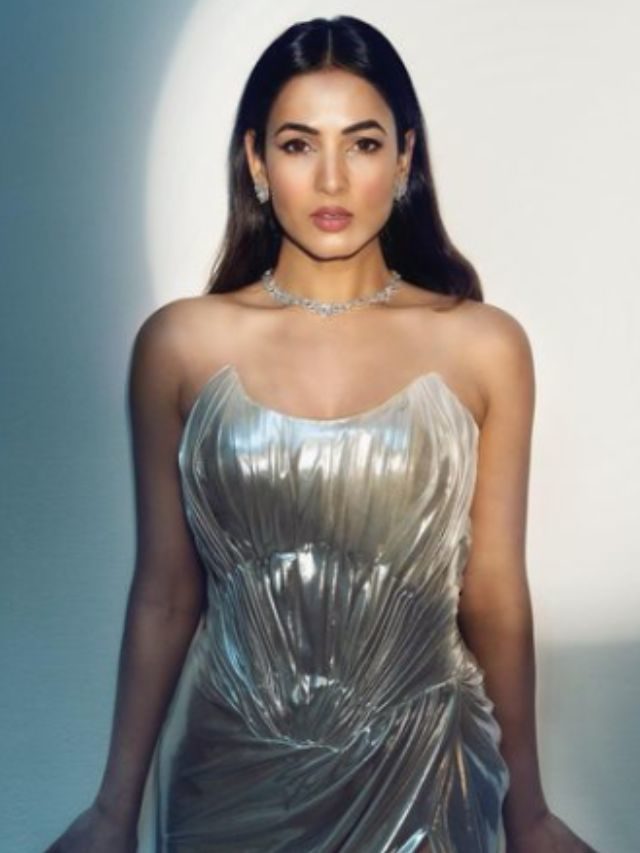 Sonal Chauhan Shines In A Silver Bodycon Outfit!