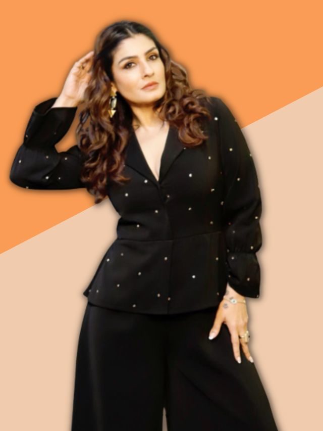 Raveena Tandon Serves A Flawless Look In An All-Black Outfit!