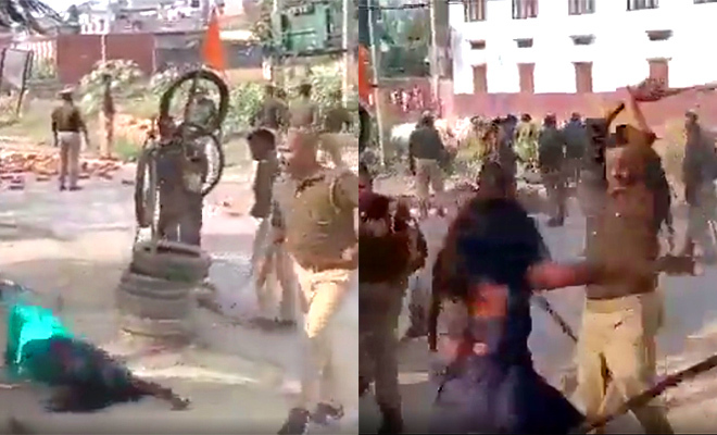 In UP, Police Officers Lathi-Charge And Verbally Abuse Protesting Women Over Vandalism Of BR Ambedkar Statue