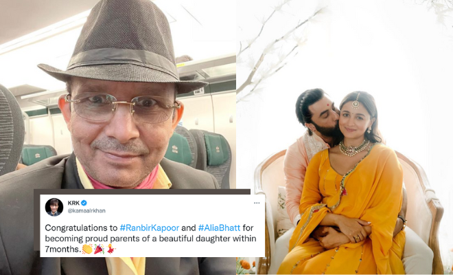 KRK Taunts Alia And Ranbir For Embracing Parenthood In 7 Months. The R In KRK Stands For Regressive!