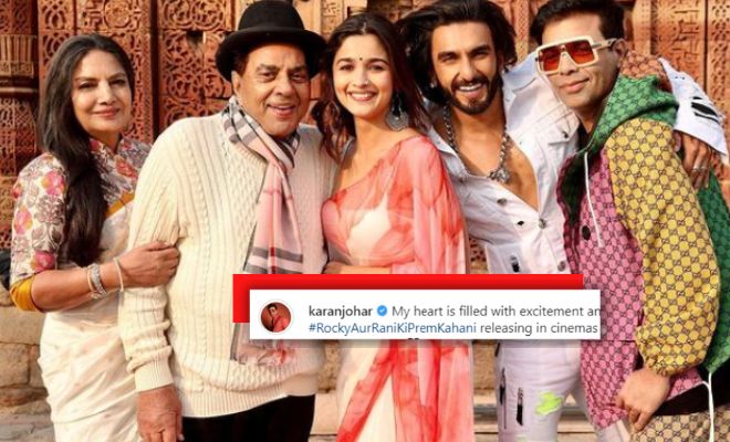 Karan Johar Ends The Wait And Finally Gives Us A Release Date For Ranveer, Alia’s ‘Rocky Aur Rani ki Prem Kahani’