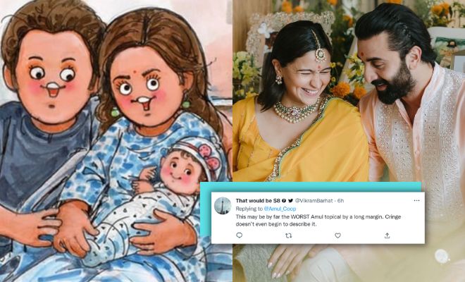 Twitterati Angry Over Amul’s Utterly Butterly Wish For Alia Bhatt And Ranbir Kapoor, Call It Out For Promoting Nepotism!