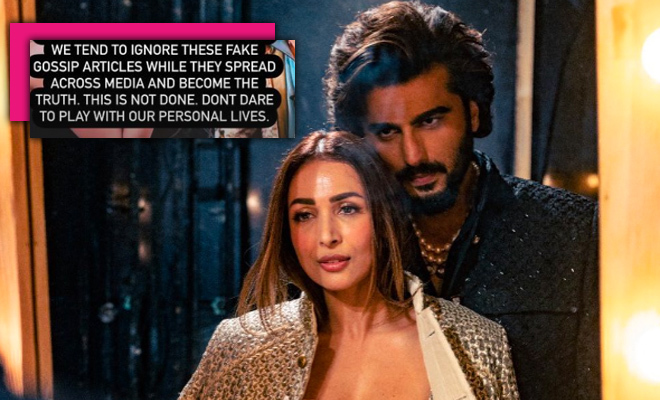 Arjun Kapoor Calls Out News Portal And Journalist For Gossip Article On Malaika Arora’s Pregnancy