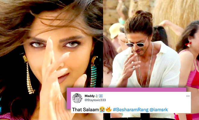 Pathaan’ ‘Besharam Rang’ Twitter Reaction: Fans Are Swooning Over Deepika Padukone, Shah Rukh Khan’s Salaam. They’re Simping And How!