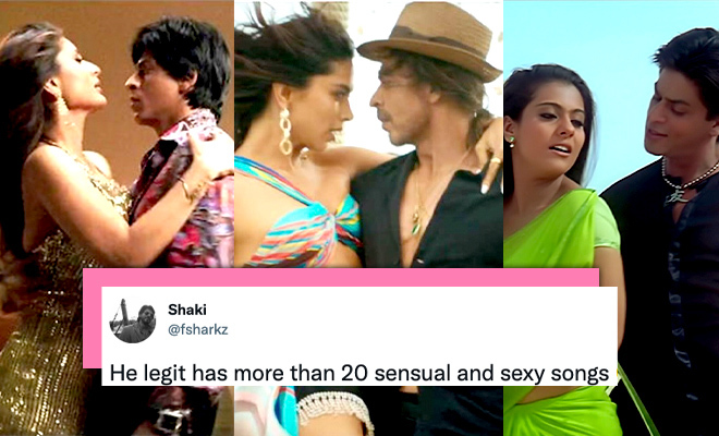 Someone Made A Twitter Thread Of Sensual Shah Rukh Khan Songs. Our Faces Are Blushing With Besharam Rang As We Watch! Someone Made A Twitter Thread Of Sensual Shah Rukh Khan Songs. Our Faces Are Blushing With Besharam Rang As We Watch!