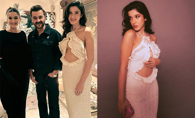 Shanaya Kapoor Exchanges Sequins For Ruffles To Party With Her Fam