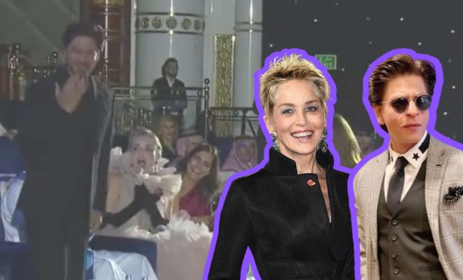 Sharon Stone Had A Fangirl Moment At Red Sea Film Festival After Realising Shah Rukh Khan Was Sitting Next To Her. We Relate!