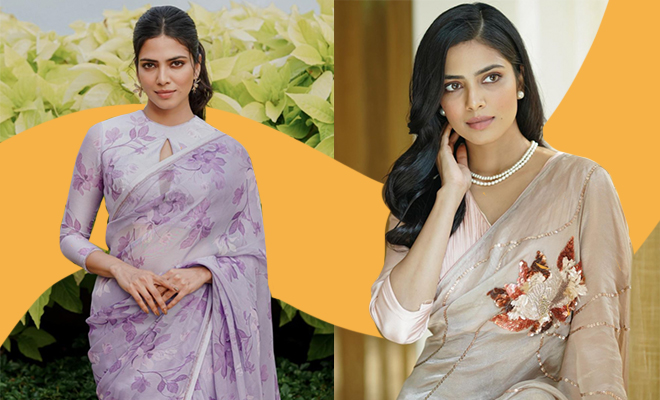 Malavika Mohanan Pays Ode To Colours Of Spring In Two Floral Sarees For ‘Christy’ Promotions