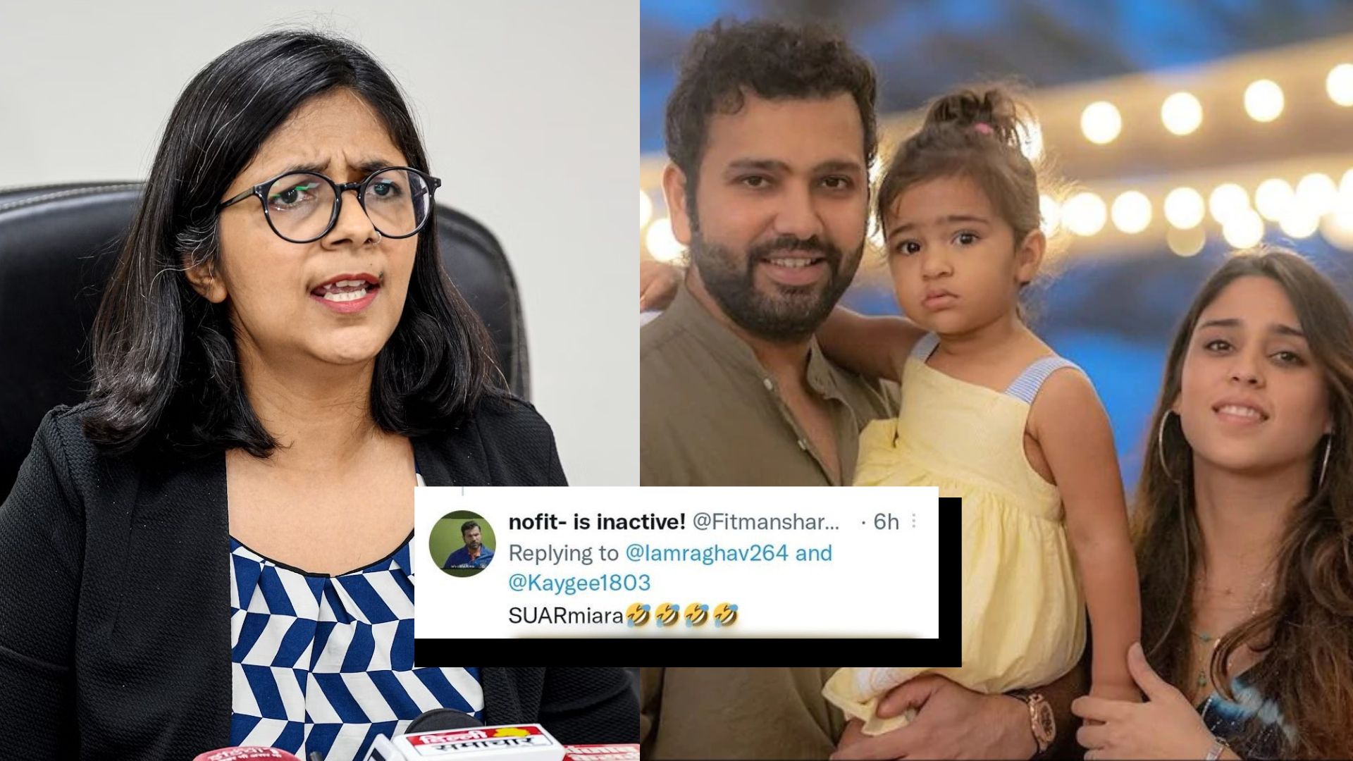 DCW’s Swati Maliwal Questions Police Over Vulgar Comments On Rohit Sharma’s Wife, Daughter
