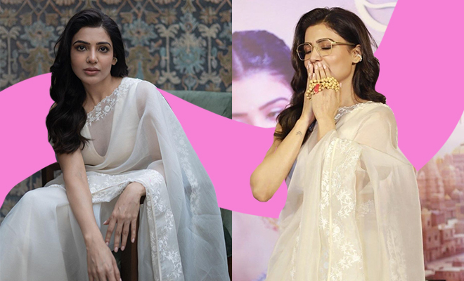 Samantha Ruth Prabhu’s Swan-Like White Saree Is An Ode To ‘Shaakuntalam’