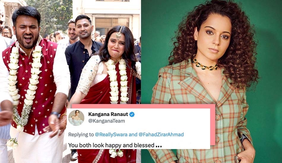 Kangana-Ranaut-congratulates-Swara-Bhasker-on-engagement-wedding-fahad-ahmad-tanu-weds-manu