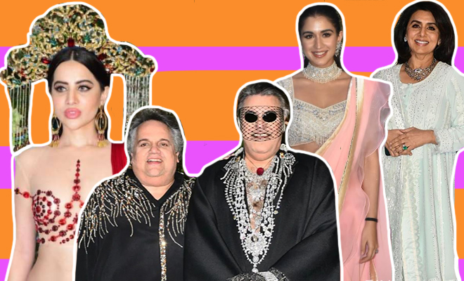 neetu-kapoor-uorfi-javed-radhika-merchant-abu-jani-sandeep-khosla-new-collection-party