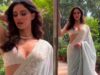 Ananya Panday Brings Her Fashion A-Game In A Blue Manish Malhotra Saree For Cousin Alanna Panday’s Wedding
