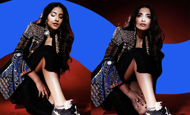 Sonam Kapoor’s New Fusion Look Is All About Styling A Payal With Sneakers Sonam Kapoor’s New Fusion Look Is All About Styling A Payal With Sneakers