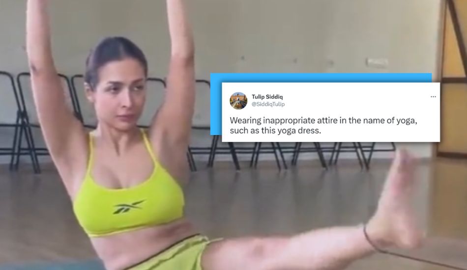 Twitter User Wants To Boycott Malaika Arora For Her Yoga Outfit. Galti Soch Ki Hai Bas!