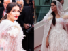 Cannes रेड कार्पेट पर फेदरी व्हाइट ड्रेस और केप पहने दिखी सपना चौधरी, देखे उसका शानदार लुक!
