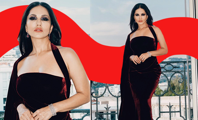 sunny-leone-velvet-maroon-gown-komolika-inspired-kennedy-cannes-pictures
