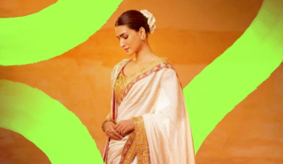 Kriti Sanon In Off-White Saree Looks Like A Modern-Day Sita For ‘Adipurush’ Trailer Launch