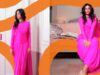 Shibani Dandekar Adds A Corset To Her Quirky Pink House Of Masaba Saree