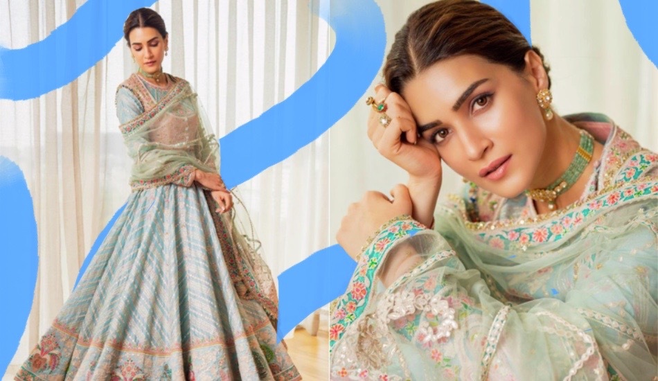 Kriti Sanon’s Coral Kalidaar Captures The Essence Of India For ‘Adipurush’ Promotions