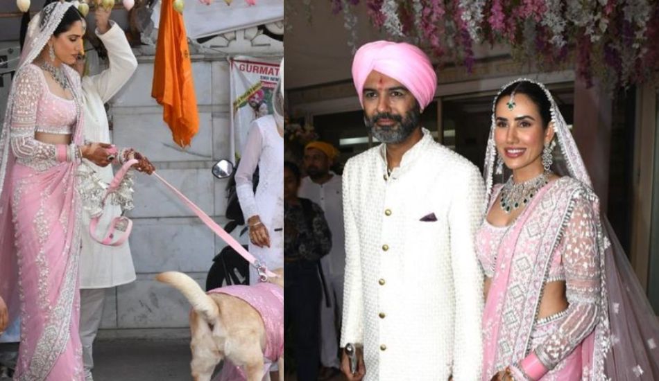 sonnalli-seygall-wedding-pictures-ashesh-l-sajnani-bride-dog-pink-guests-ceremony