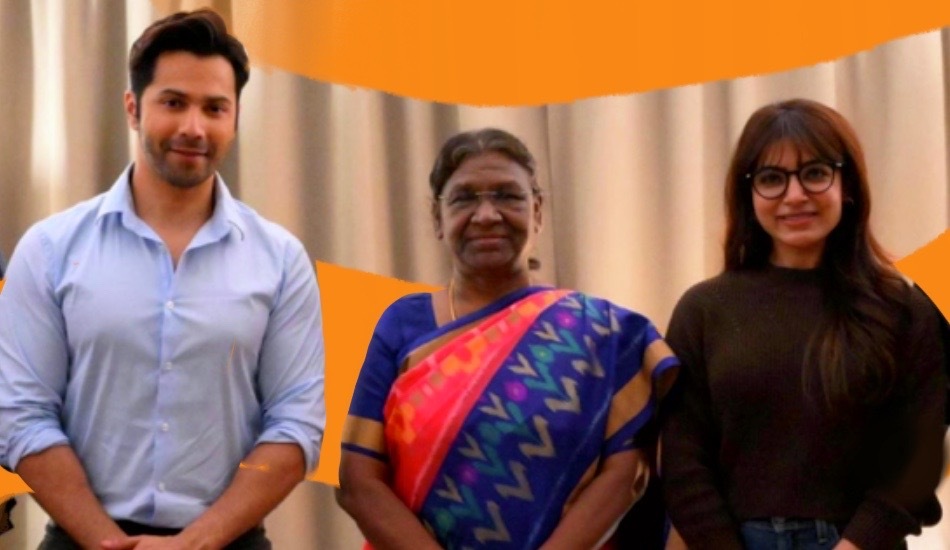 samantha-ruth-prabhu-varun-dhawan-team-citadel-president-droupadi-murmu-pics