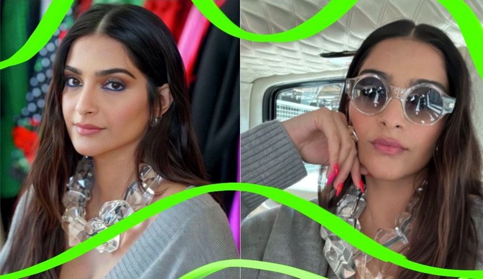 Sonam Kapoor Chose Crystals And Royal Blue Kajal For Her Pre-Birthday Glam