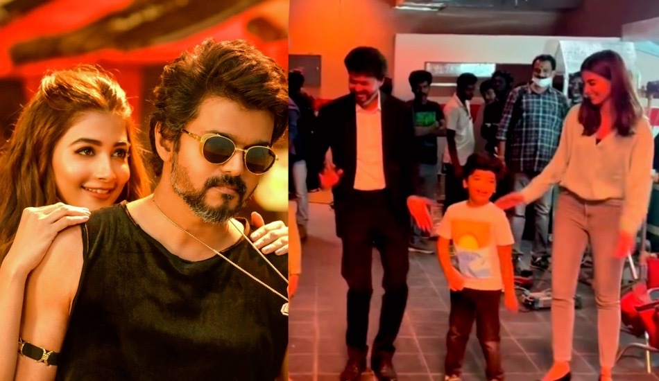 pooja-hegde-shares-dance-video-Thalapathy-vijay-butta-bomma-beast-behind-the-scenes