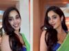 Janhvi Kapoor Stuns In An Embellished Green Saree Ahead Of ‘Bawaal’ Trailer Launch In Dubai