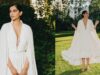 Sonam Kapoor Exudes Swan Vibes In This White Midi Ruffle Dress By Lanvin