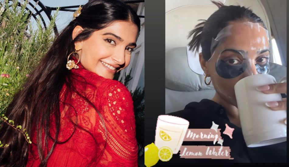 Sonam-Kapoor-Hydration-Masks-Double-Masking-Long-Flight-Instagram-Story