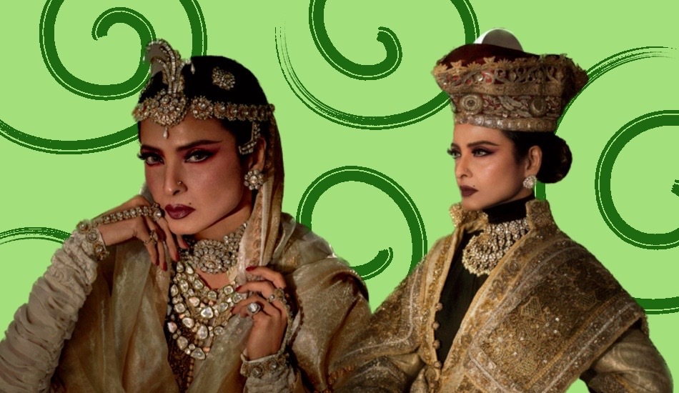 Rekha Dons Sindoor And Gorgerous Manish Malhotra Saree For Debut Vogue Arabia Cover. Whatte Icon! Rekha Dons Sindoor And Gorgerous Manish Malhotra Saree For Debut Vogue Arabia Cover. Whatte Icon!
