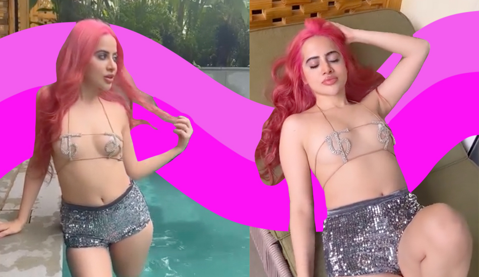 uorfi-javed-channels-barbie-doll-pink-hair-bralette-picures