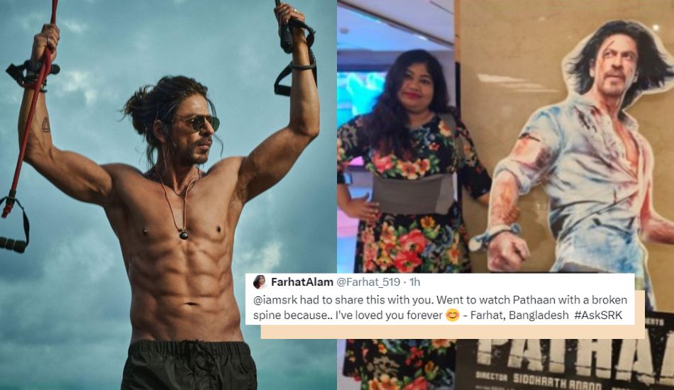 Shah-rukh-khan-sympathize-female-fan-from-bangladesh-for-watching-pathaan-with-broken-spine-ask-srk