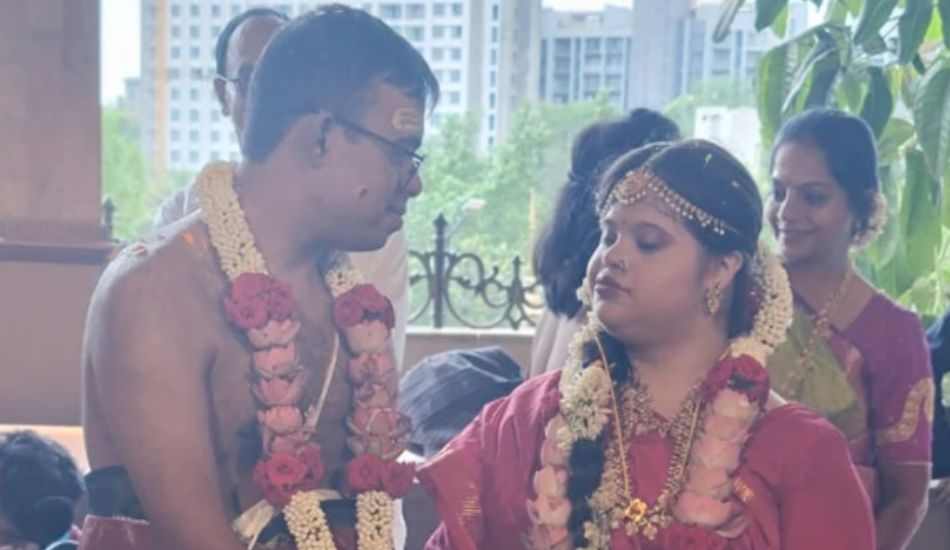 Downs-Syndrome-Couple-had-special-monsoon-wedding-in-pune-tamil-maharshtrian-see-pics