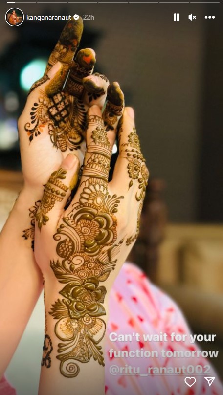kangana-ranaut-shares-pictures-of-bhabhi-ritu-godh-bharai-ceremony-baby-shower
