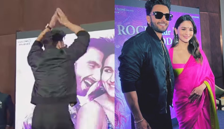 Ranveer Singh Is A Typical Boy Bestie As He Copies Alia Bhatt’s Gangubai’s Pose At Rocky Aur Rani Event!