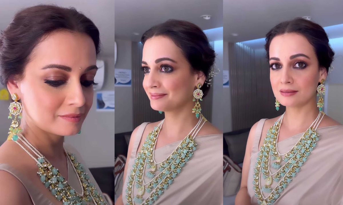 A Step-By-Step Guide To Recreating Dia Mirza’s Dazzling Makeup For Raksha Bandhan A Step-By-Step Guide To Recreating Dia Mirza’s Dazzling Makeup For Raksha Bandhan